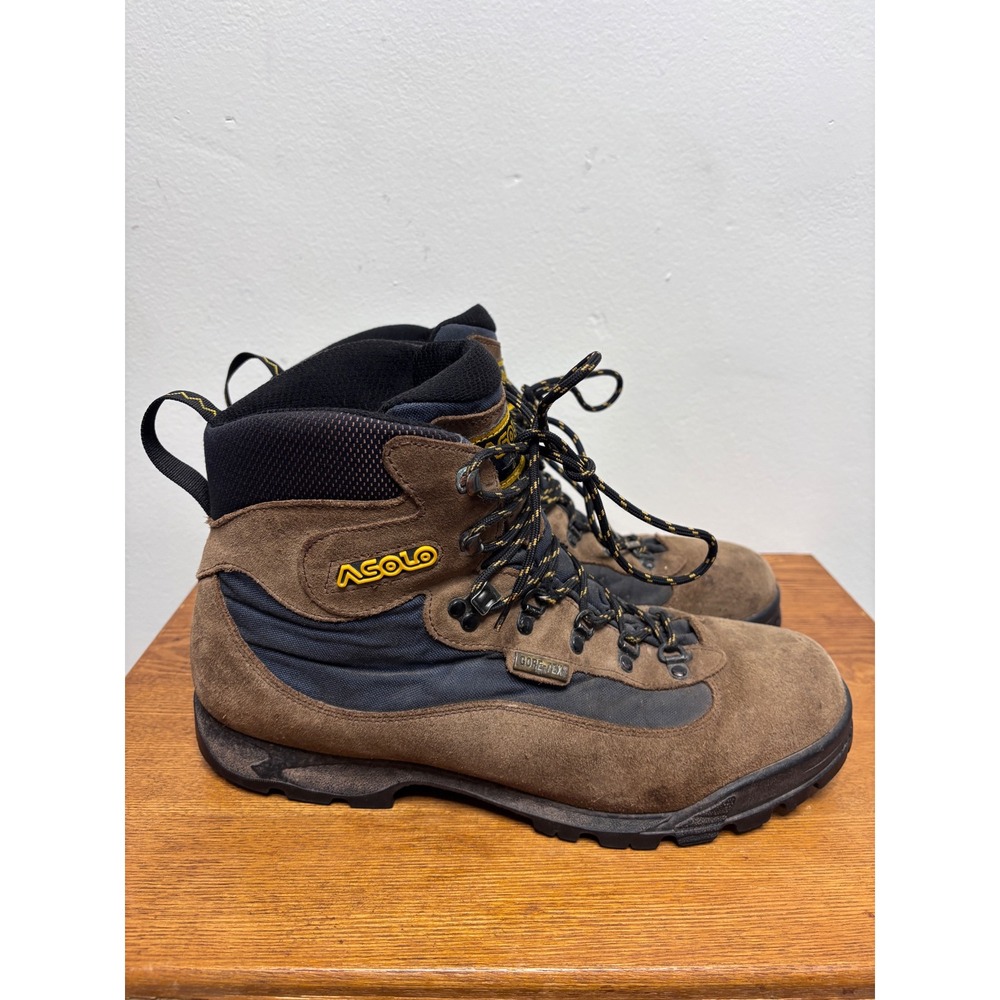 Asolo Pamir GTX Mens Hiking Boots Brown Suede Gore-Tex Waterproof Size 12 US 46 - Picture 2 of 9